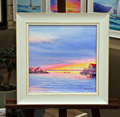 Морски пейзаж 2159, размер с рамка 40/40 - 70€